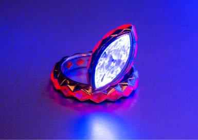 Ring under SW UV light