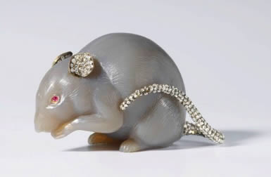 Faberge carved mouse