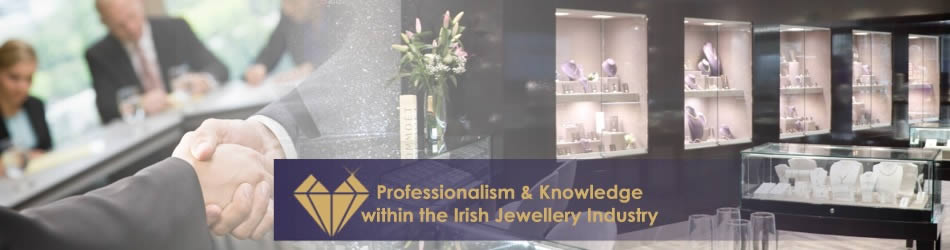 Banner for an Irish jewellery association