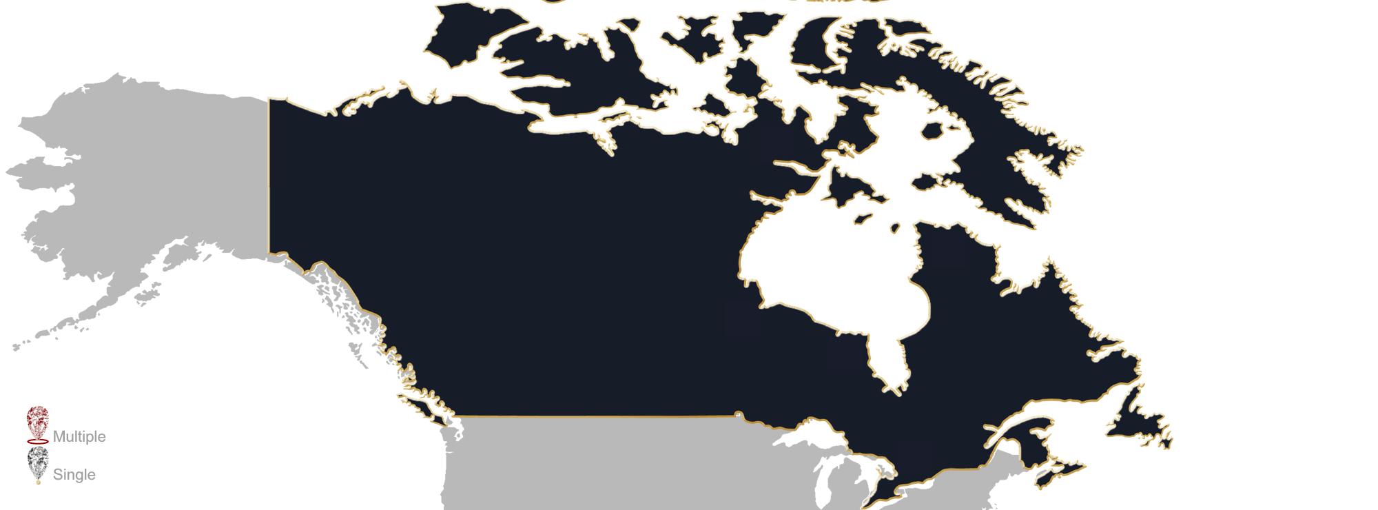Map showing the location of Canadian Jewellery Appraisers