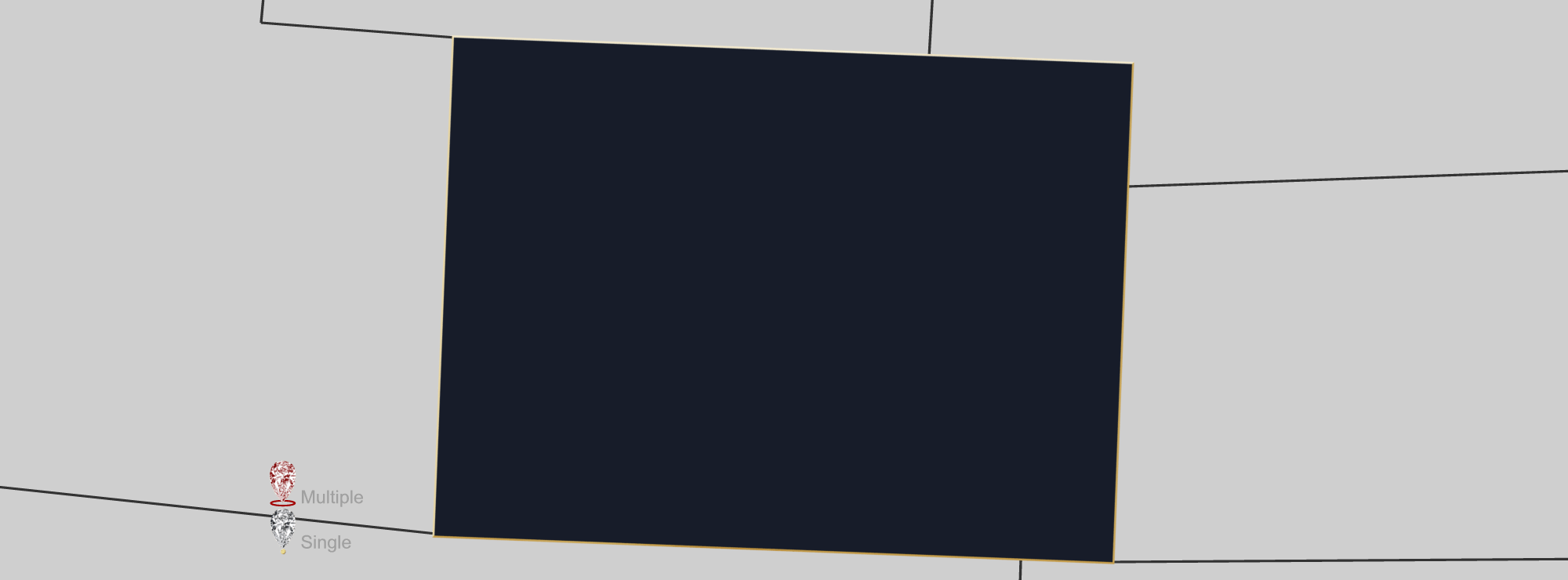 Map showing location of Jewelry Appraisers in Colorado