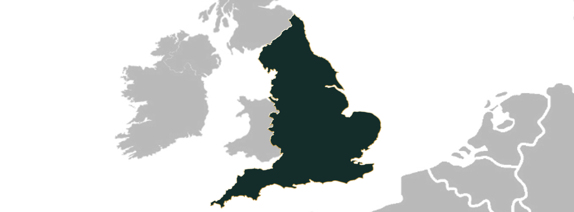 Map showing the location of jewellers in England